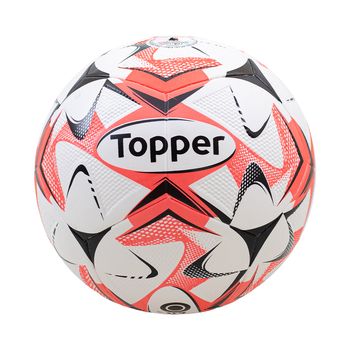 Bola-Futsal-Branco-e-Coral-Slick-|-Topper-Tamanho--UN---Cor--BRANCO-0